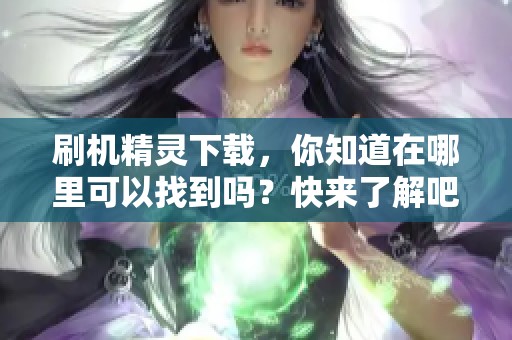 刷机精灵下载，你知道在哪里可以找到吗？快来了解吧！