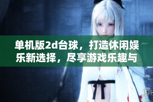 单机版2d台球，打造休闲娱乐新选择，尽享游戏乐趣与挑战