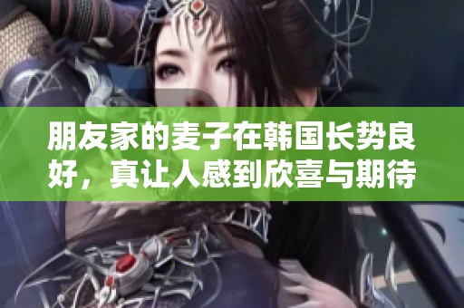 朋友家的麦子在韩国长势良好，真让人感到欣喜与期待