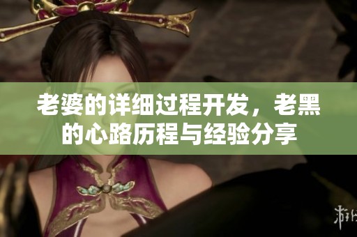 老婆的详细过程开发，老黑的心路历程与经验分享