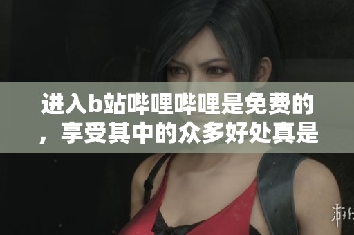 进入b站哔哩哔哩是免费的，享受其中的众多好处真是太棒了