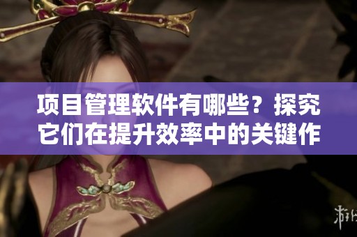 项目管理软件有哪些？探究它们在提升效率中的关键作用