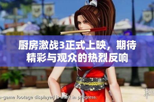 厨房激战3正式上映，期待精彩与观众的热烈反响