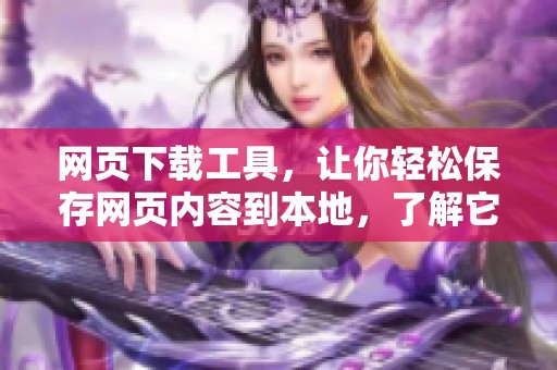 网页下载工具，让你轻松保存网页内容到本地，了解它的使用功能！