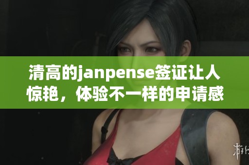 清高的janpense签证让人惊艳，体验不一样的申请感受