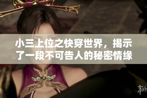 小三上位之快穿世界，揭示了一段不可告人的秘密情缘