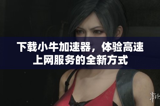 下载小牛加速器，体验高速上网服务的全新方式