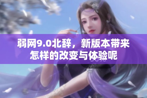弱网9.0北辞，新版本带来怎样的改变与体验呢