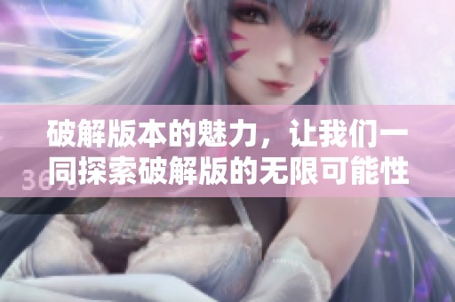 破解版本的魅力，让我们一同探索破解版的无限可能性