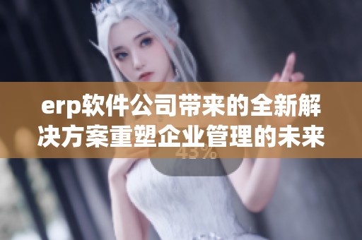 erp软件公司带来的全新解决方案重塑企业管理的未来
