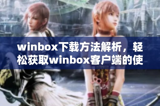 winbox下载方法解析，轻松获取winbox客户端的使用体验。