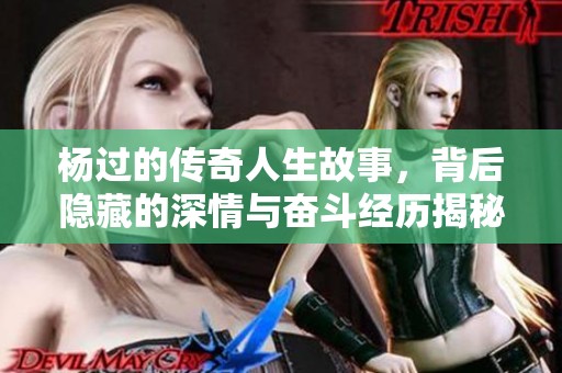 杨过的传奇人生故事，背后隐藏的深情与奋斗经历揭秘