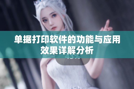 单据打印软件的功能与应用效果详解分析