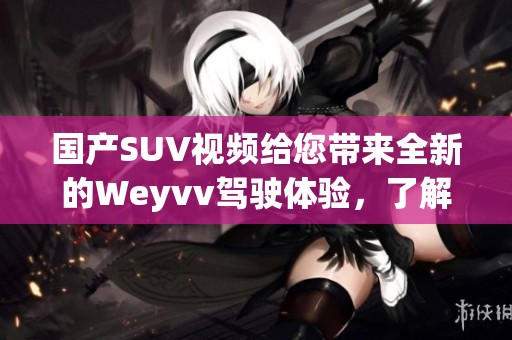 国产SUV视频给您带来全新的Weyvv驾驶体验，了解这款车的独特魅力！