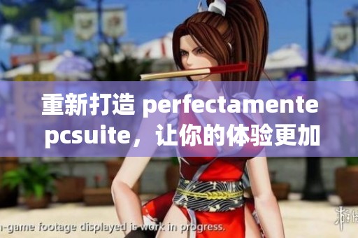 重新打造 perfectamente pcsuite，让你的体验更加顺畅与高效