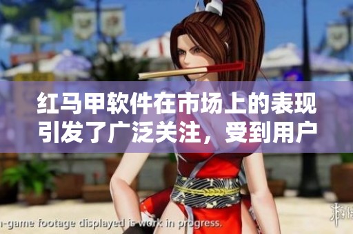 红马甲软件在市场上的表现引发了广泛关注，受到用户喜爱与赞誉