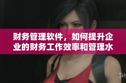 财务管理软件，如何提升企业的财务工作效率和管理水平呢