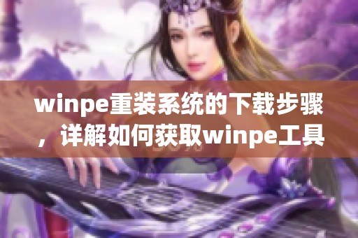 winpe重装系统的下载步骤，详解如何获取winpe工具