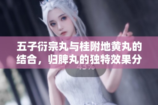 五子衍宗丸与桂附地黄丸的结合，归脾丸的独特效果分析