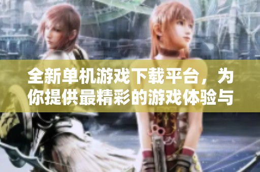 全新单机游戏下载平台，为你提供最精彩的游戏体验与服务