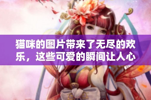 猫咪的图片带来了无尽的欢乐，这些可爱的瞬间让人心情愉悦。