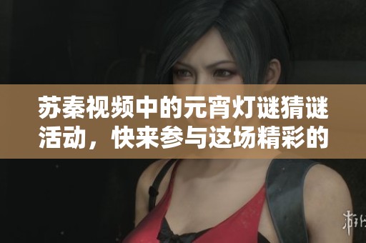 苏秦视频中的元宵灯谜猜谜活动，快来参与这场精彩的母闹盛宴吧