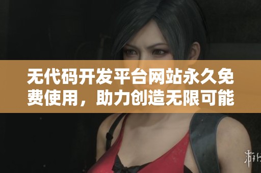 无代码开发平台网站永久免费使用，助力创造无限可能的便捷体验