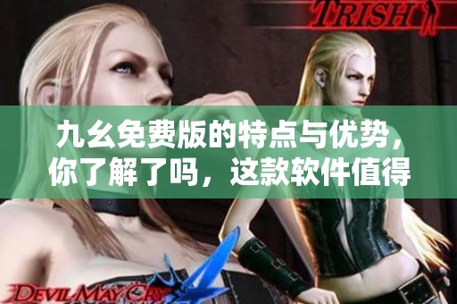 九幺免费版的特点与优势，你了解了吗，这款软件值得一试