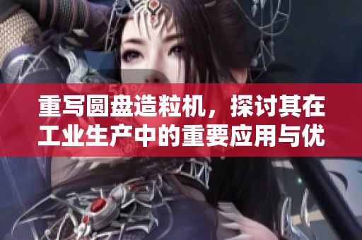 重写圆盘造粒机，探讨其在工业生产中的重要应用与优势