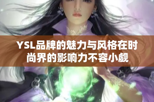 YSL品牌的魅力与风格在时尚界的影响力不容小觑