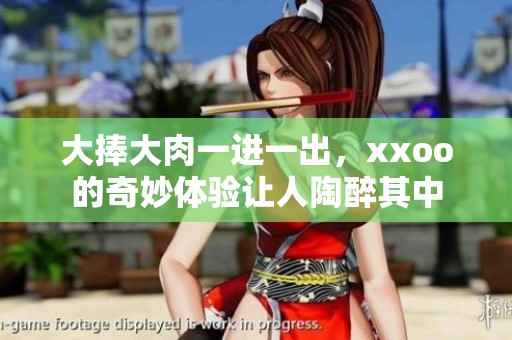 大捧大肉一进一出，xxoo的奇妙体验让人陶醉其中