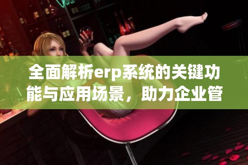 全面解析erp系统的关键功能与应用场景，助力企业管理升级