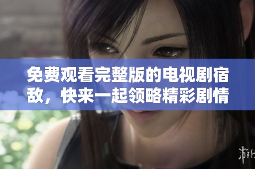 免费观看完整版的电视剧宿敌，快来一起领略精彩剧情！