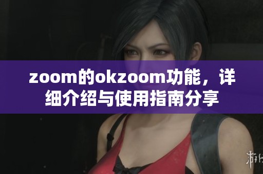 zoom的okzoom功能，详细介绍与使用指南分享