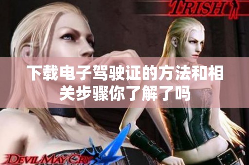 下载电子驾驶证的方法和相关步骤你了解了吗