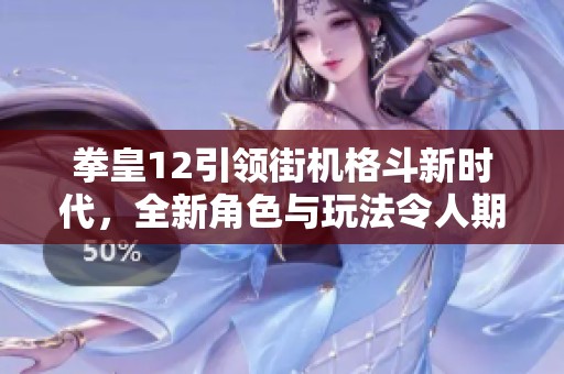 拳皇12引领街机格斗新时代，全新角色与玩法令人期待