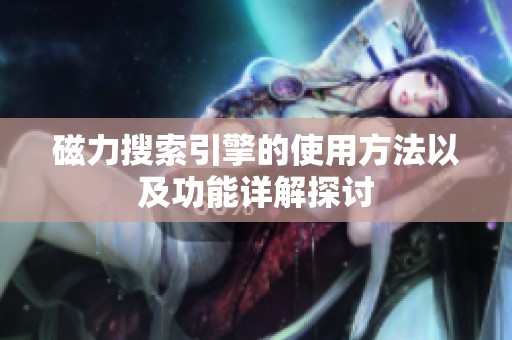 磁力搜索引擎的使用方法以及功能详解探讨