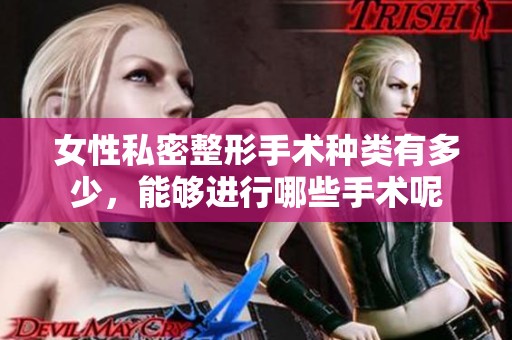 女性私密整形手术种类有多少，能够进行哪些手术呢