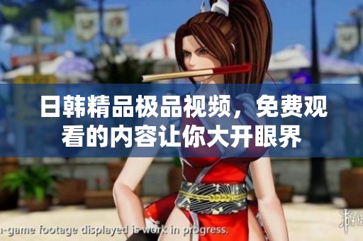 日韩精品极品视频，免费观看的内容让你大开眼界