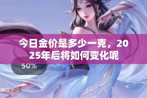 今日金价是多少一克，2025年后将如何变化呢