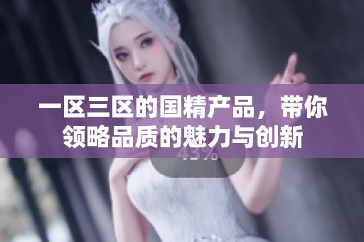 一区三区的国精产品，带你领略品质的魅力与创新