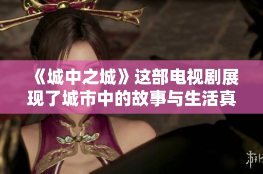 《城中之城》这部电视剧展现了城市中的故事与生活真实面貌