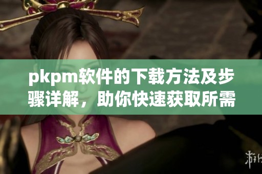 pkpm软件的下载方法及步骤详解，助你快速获取所需工具