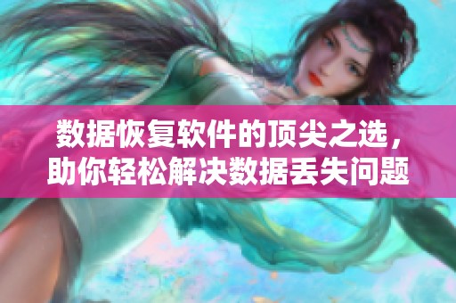 数据恢复软件的顶尖之选，助你轻松解决数据丢失问题