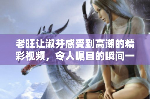 老旺让淑芬感受到高潮的精彩视频，令人瞩目的瞬间一触即发