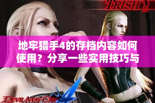 地牢猎手4的存档内容如何使用？分享一些实用技巧与经验。