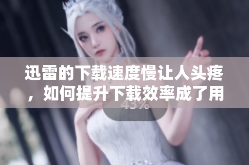 迅雷的下载速度慢让人头疼，如何提升下载效率成了用户关注的话题