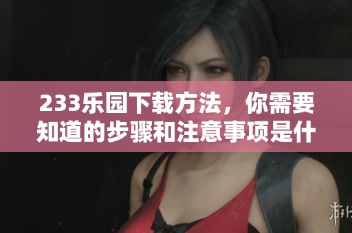233乐园下载方法，你需要知道的步骤和注意事项是什么