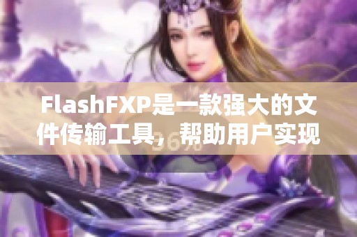 FlashFXP是一款强大的文件传输工具，帮助用户实现高效的文件传输。