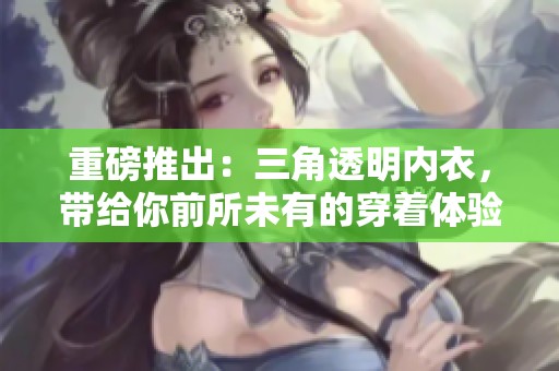重磅推出：三角透明内衣，带给你前所未有的穿着体验。